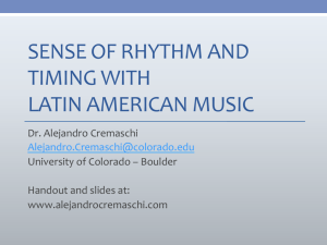 Slides for Rhythm and Timing presentation
