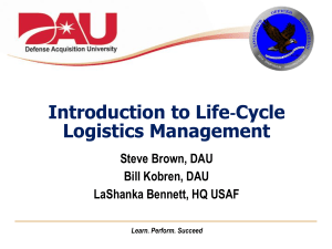 Introduction to Life‐Cycle Logistics Management