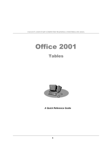Office 2001 - Foothill-De Anza Community College District