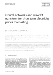 Neural networks and wavelet transform for short
