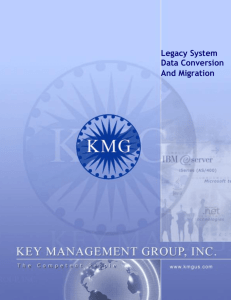 Legacy System Data Conversion And Migration