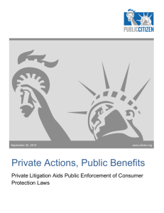 Private Actions, Public Benefits