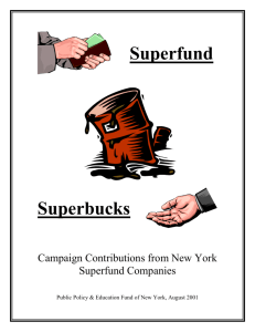 Superfund – Superbucks - Citizen Action of New York