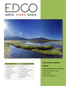 Central Oregon Profile - Economic Development for Central Oregon
