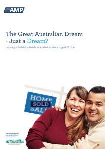 The Great Australian Dream - Just a Dream? - NATSEM