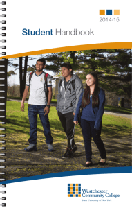 2014-2015 Student Handbook - Westchester Community College