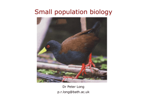 Small population biology