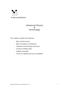 Ultrasound Physics & Terminology