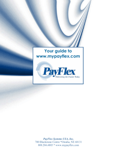 Your guide to www.mypayflex.com