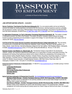 JOB OPPORTUNITIES UPDATE – 5.22.2013 Service Technician