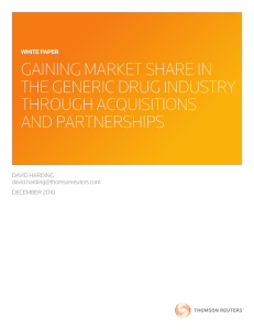 gaining market share in the generic drug