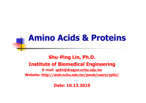 Amino Acids & Proteins