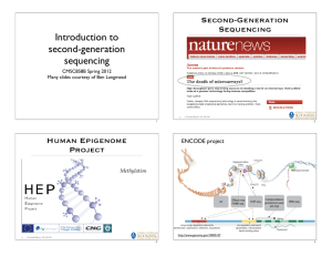 Overview of second generation sequencing technology