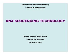 dna sequencing technology - Florida International University