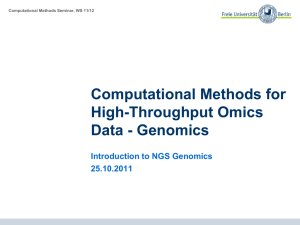 Computational Methods for High-Throughput Omics Data