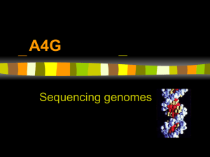Sequencing genomes