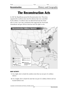 The Reconstruction Acts