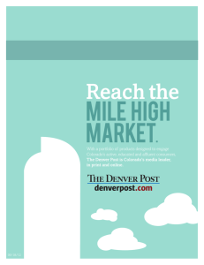 Reach the Mile High market.