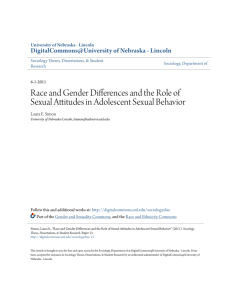 Race and Gender Differences and the Role of Sexual Attitudes in