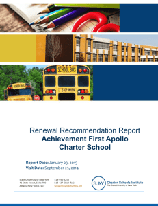 renewal recommendation report - State University of New York