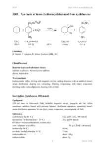 3003 Synthesis of trans-2-chlorocyclohexanol from cyclohexene