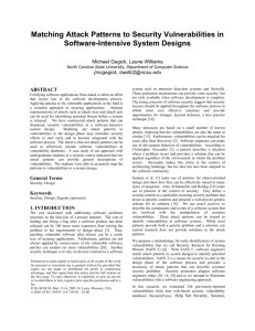 Matching Attack Signatures to Security Vulnerabilities in Software