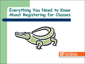 “How to Register for Classes” Presentation