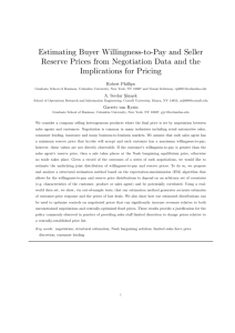 Estimating Buyer Willingness-to-Pay and Seller Reserve Prices from