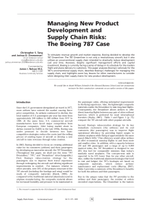Managing New Product Development and Supply Chain Risks: The