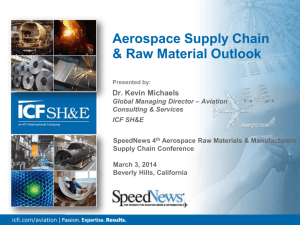 Aerospace Supply Chain & Raw Material Outlook