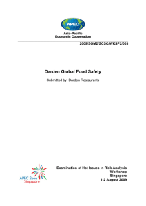 Darden Global Food Safety