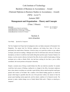 Management and Organisation Theory and Concepts