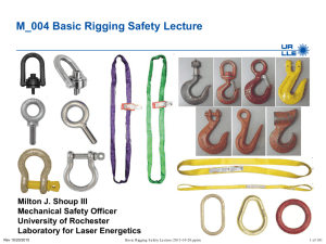 Basic Rigging - The Safety Zone, LLE
