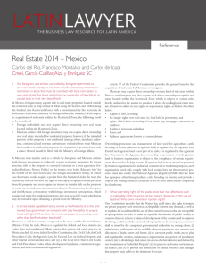 Mexico, Latin Lawyer Reference 2014 ed. - Creel, García
