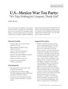 US–Mexico War Tea Party - Zinn Education Project