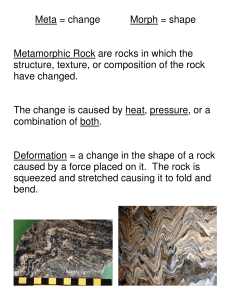 Metamorphic Rock Lecture