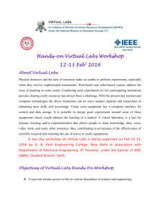 Last date for the Virtual Labs workshop registration has been