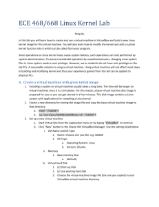 ECE 468/668 Linux Kernel Lab In this lab you will learn