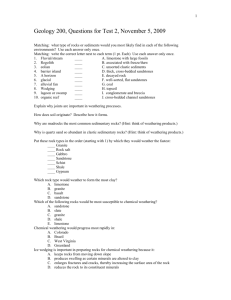 Geology 200, Questions for Test 2, November 5, 2009