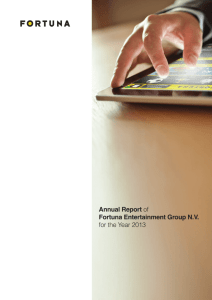 Annual Report of Fortuna Entertainment Group N.V. for the Year 2013