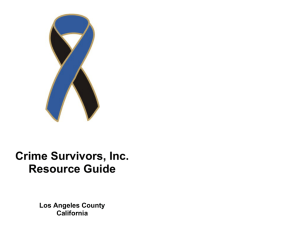 Crime Survivors, Inc. Resource Guide