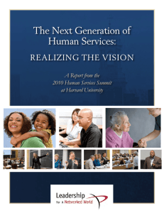 The Next Generation of Human Services