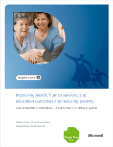 Improving health, human services, and education