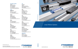 Thomson Linear Motion Systems