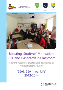 Boosting Students' Motivation: CLIL and Flashcards