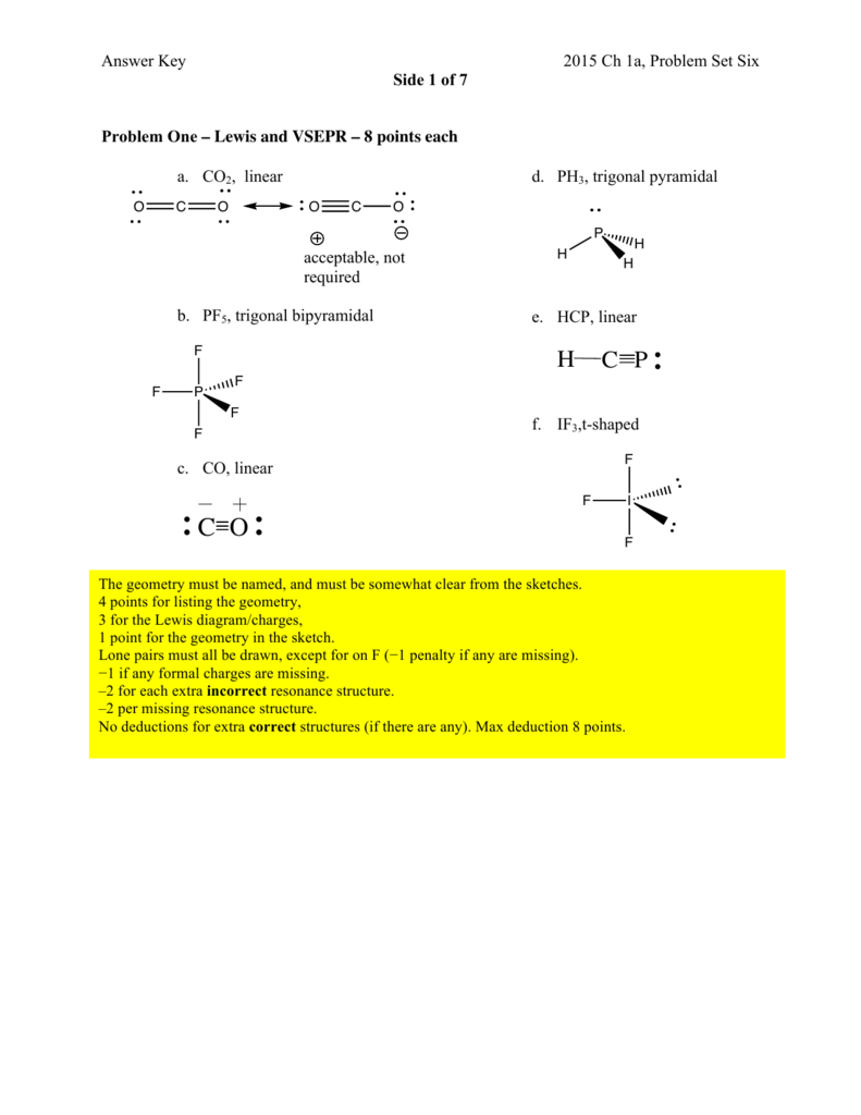 VSEPR chart SF4 electron geometry