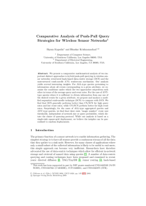 Comparative Analysis of Push-Pull Query Strategies for Wireless