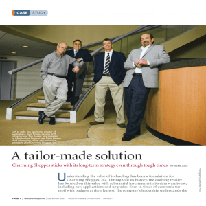 A tailor-made solution - Teradata Magazine Online