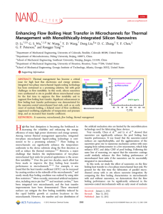 Enhancing Flow Boiling Heat Transfer in Microchannels for Thermal