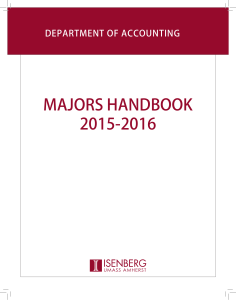 UG Accounting New Majors Handbook